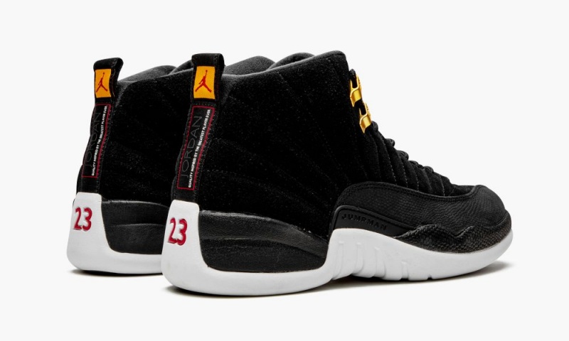Nike Air Jordan 12 'Reverse Taxi' Schoenen Heren Zwart Goud Wit Nederland | 643715-AIX