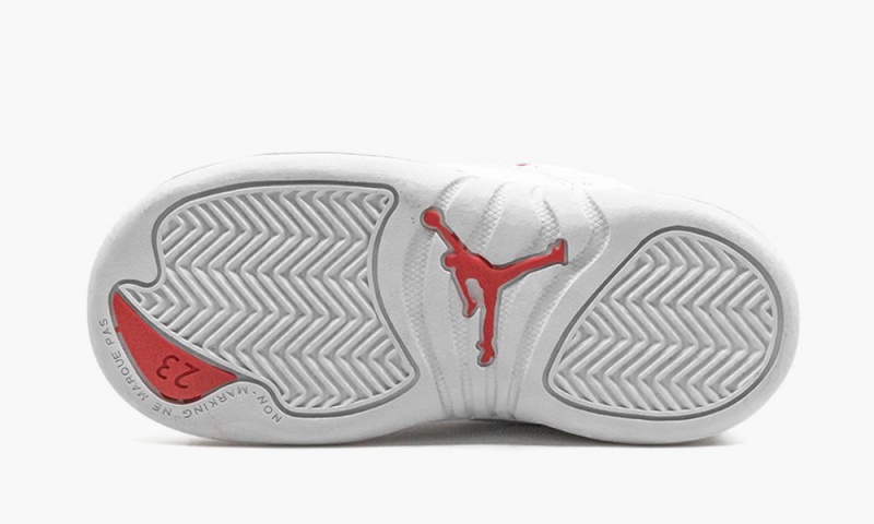 Nike Air Jordan 12 TD 'FIBA' Schoenen Kinderen Wit Rood Metal Nederland | 416978-LYD