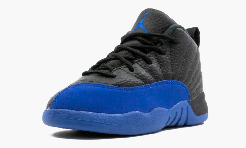 Nike Air Jordan 12 TD 'Royal' Schoenen Kinderen Zwart Koningsblauw Nederland | 386271-GTB