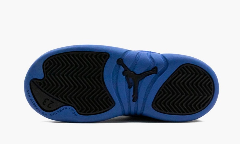 Nike Air Jordan 12 TD 'Royal' Schoenen Kinderen Zwart Koningsblauw Nederland | 386271-GTB