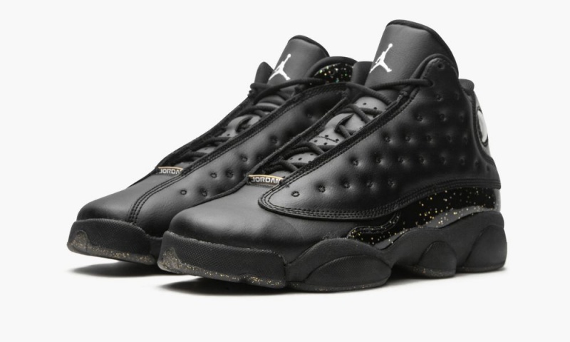 Nike Air Jordan 13 GS 'Gold Glitter' Schoenen Kinderen Zwart Metal Goud Nederland | 452309-RDU