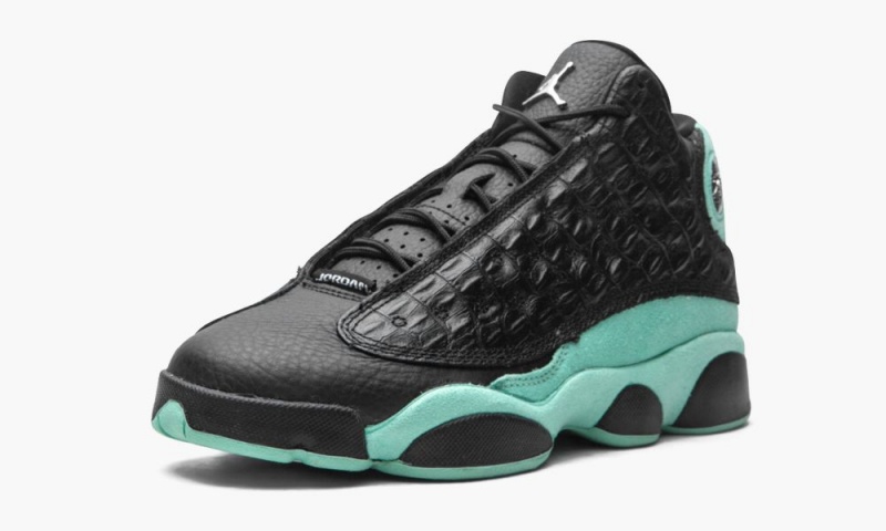 Nike Air Jordan 13 GS 'Island Green' Schoenen Kinderen Zwart Metal Zilver Nederland | 495638-HAE