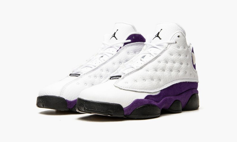 Nike Air Jordan 13 GS 'Lakers' Schoenen Kinderen Wit Zwart Paars Nederland | 564328-VMK