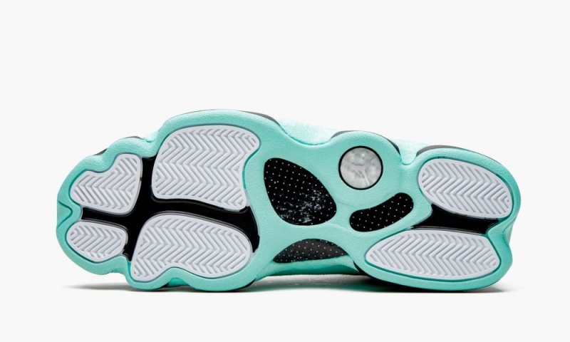 Nike Air Jordan 13 'Island Green' Schoenen Heren Zwart Metal Zilver Groen Nederland | 942015-RDJ