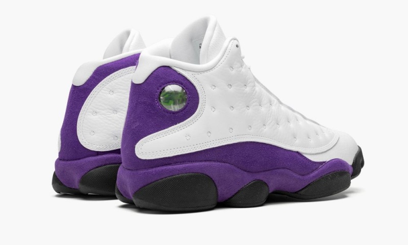 Nike Air Jordan 13 'Lakers' Schoenen Heren Wit Zwart Paars Goud Nederland | 756921-RWO