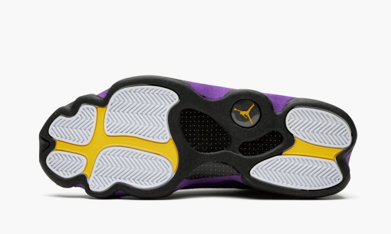 Nike Air Jordan 13 'Lakers' Schoenen Heren Wit Zwart Paars Goud Nederland | 756921-RWO