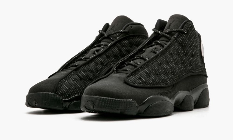 Nike Air Jordan 13 Retro BG 'Black Cat' Schoenen Kinderen Zwart Zwart Donkergrijs Nederland | 495703-QFK