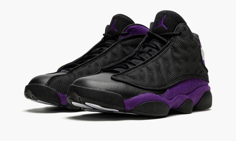 Nike Air Jordan 13 Retro 'Court Purple' Schoenen Heren Zwart Wit Paars Nederland | 610874-NPJ