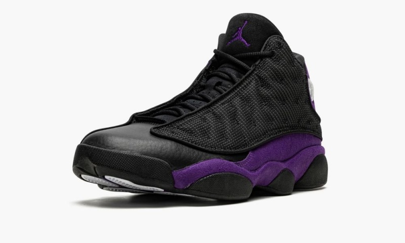 Nike Air Jordan 13 Retro 'Court Purple' Schoenen Heren Zwart Wit Paars Nederland | 610874-NPJ