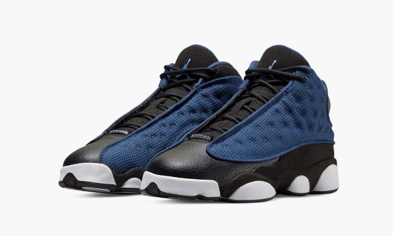 Nike Air Jordan 13 Retro GS 'Brave Blue' Schoenen Kinderen Donkerblauw Zwart Wit Nederland | 741029-IYB