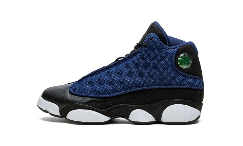 Nike Air Jordan 13 Retro GS \'Brave Blue\' Schoenen Kinderen Donkerblauw Zwart Wit Nederland | 741029-IYB