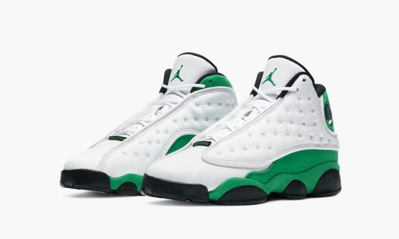 Nike Air Jordan 13 Retro (GS) 'Lucky Green' Schoenen Kinderen Wit Groen Zwart Nederland | 360294-ALB