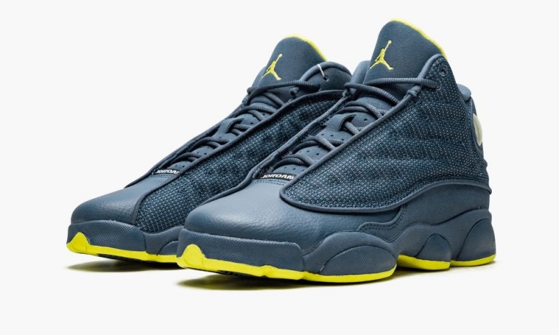 Nike Air Jordan 13 Retro (GS) 'Squadron Blue' Schoenen Kinderen Blauw Geel Nederland | 853217-QXZ