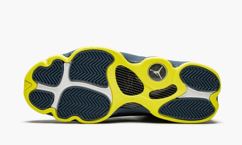 Nike Air Jordan 13 Retro (GS) 'Squadron Blue' Schoenen Kinderen Blauw Geel Nederland | 853217-QXZ