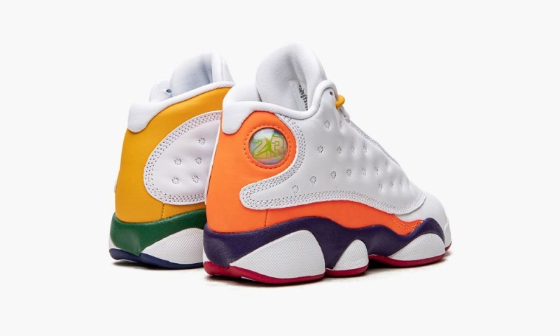 Nike Air Jordan 13 Retro KSA (PS) Schoenen Kinderen Wit Zwart Paars Nederland | 927843-VWJ