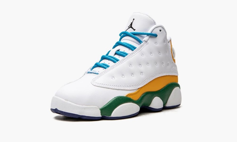 Nike Air Jordan 13 Retro KSA (PS) Schoenen Kinderen Wit Zwart Paars Nederland | 927843-VWJ