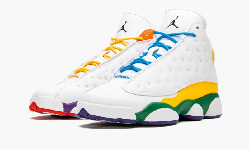 Nike Air Jordan 13 Retro KSA 'Playground' Schoenen Kinderen Wit Zwart Oranje Nederland | 483509-UXV