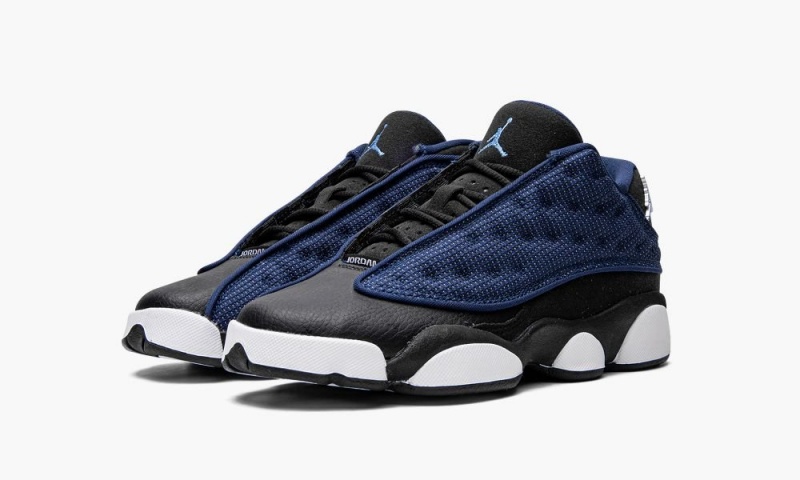 Nike Air Jordan 13 Retro Low BG Schoenen Kinderen Blauw Metal Zilver Nederland | 712839-MRS