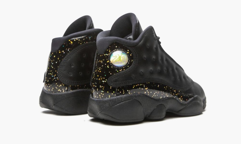 Nike Air Jordan 13 Retro PS 'Gold Glitter' Schoenen Kinderen Zwart Metal Goud Nederland | 801745-QGE