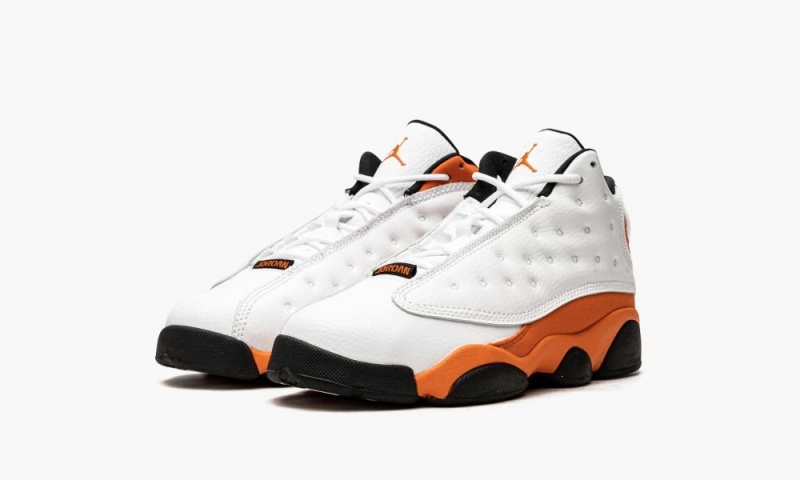 Nike Air Jordan 13 Retro PS 'Starfish' Schoenen Kinderen Wit Zwart Oranje Nederland | 035186-MCG