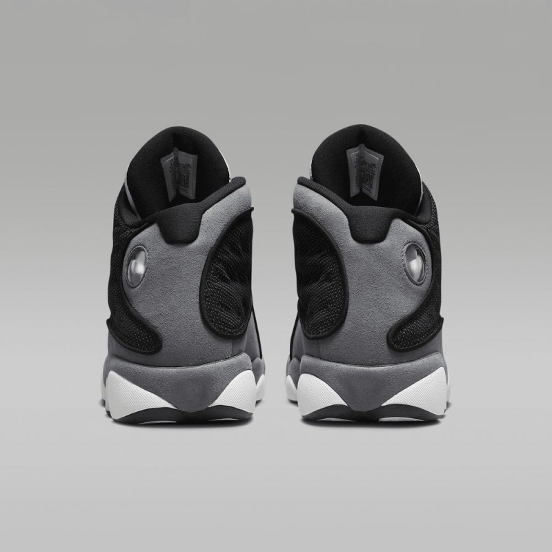 Nike Air Jordan 13 Retro Schoenen Heren Zwart Grijs Wit Rood Nederland | 057286-HIS
