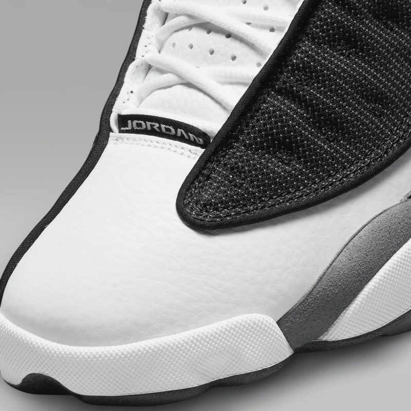 Nike Air Jordan 13 Retro Schoenen Heren Zwart Grijs Wit Rood Nederland | 057286-HIS