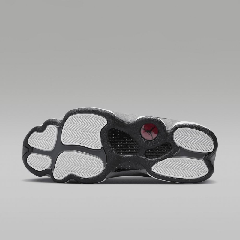Nike Air Jordan 13 Retro Schoenen Heren Zwart Grijs Wit Rood Nederland | 057286-HIS