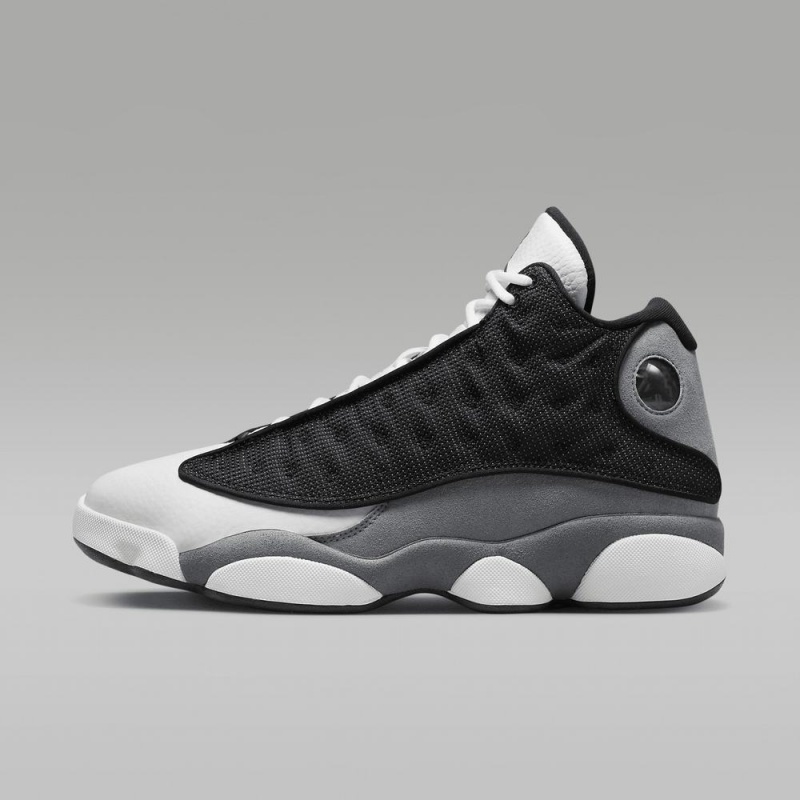 Nike Air Jordan 13 Retro Schoenen Heren Zwart Grijs Wit Rood Nederland | 057286-HIS