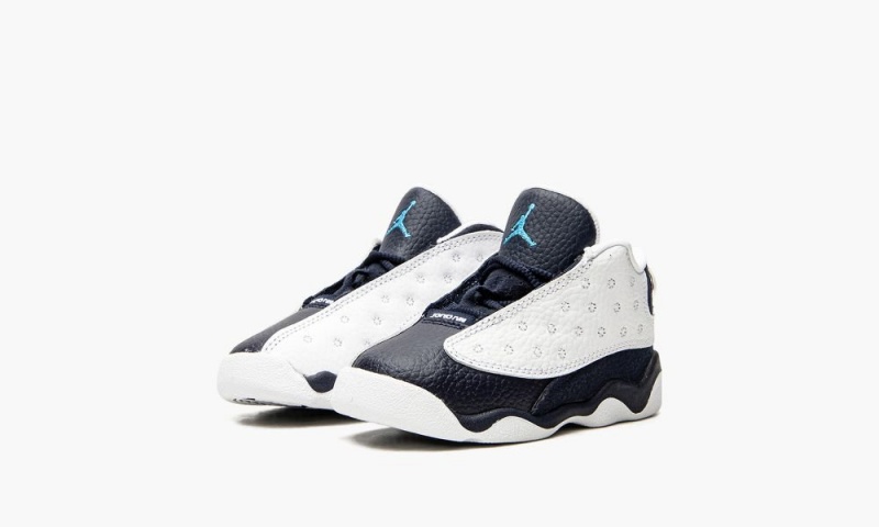 Nike Air Jordan 13 Retro Schoenen Kinderen Wit Blauw Nederland | 758430-IRN