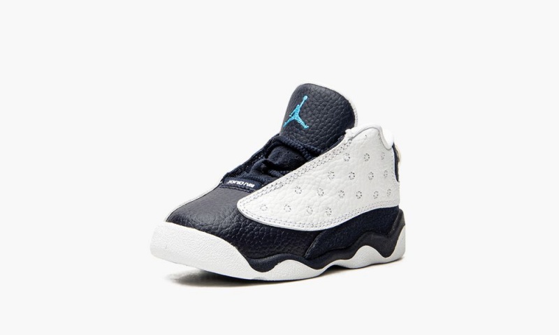 Nike Air Jordan 13 Retro Schoenen Kinderen Wit Blauw Nederland | 758430-IRN