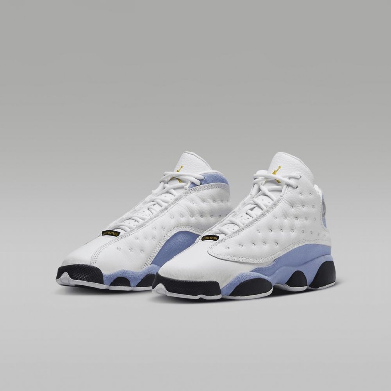 Nike Air Jordan 13 Retro Schoenen Kinderen Wit Paars Nederland | 203974-AOM