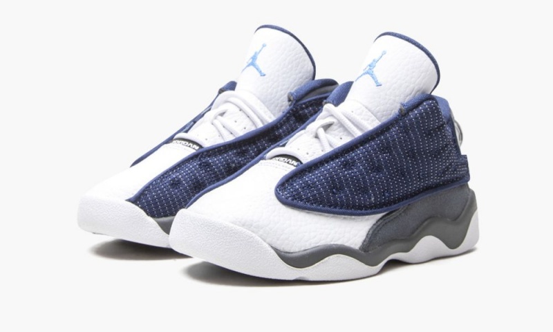 Nike Air Jordan 13 Retro TD 'Flint 2020' Schoenen Kinderen Donkerblauw Grijs Wit Nederland | 196803-UCJ