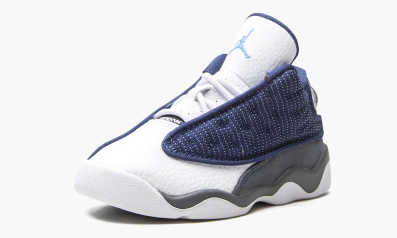 Nike Air Jordan 13 Retro TD 'Flint 2020' Schoenen Kinderen Donkerblauw Grijs Wit Nederland | 196803-UCJ