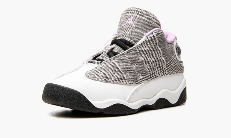 Nike Air Jordan 13 TD 'Houndstooth' Schoenen Kinderen Zwart Paars Wit Nederland | 481367-GPQ
