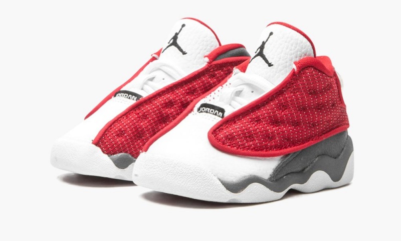 Nike Air Jordan 13 TD 'Red Flint' Schoenen Kinderen Rood Grijs Wit Zwart Nederland | 982173-CDV