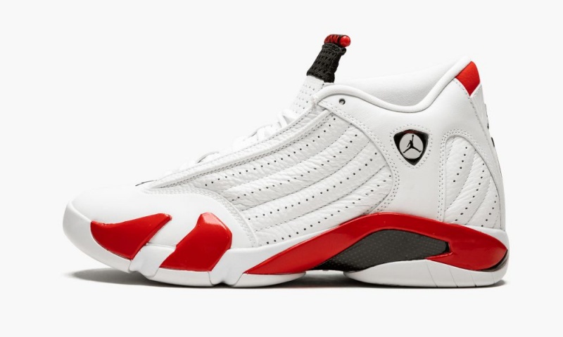 Nike Air Jordan 14 \'Candy Cane\' Schoenen Heren Wit Zwart Rood Nederland | 247305-WTC