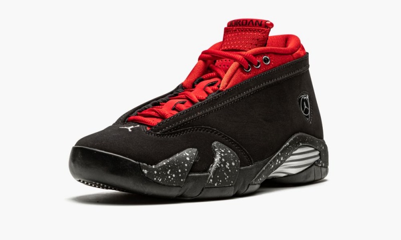 Nike Air Jordan 14 Low 'Red Lipstick' Schoenen Dames Zwart Metal Zilver Rood Nederland | 712685-JPA