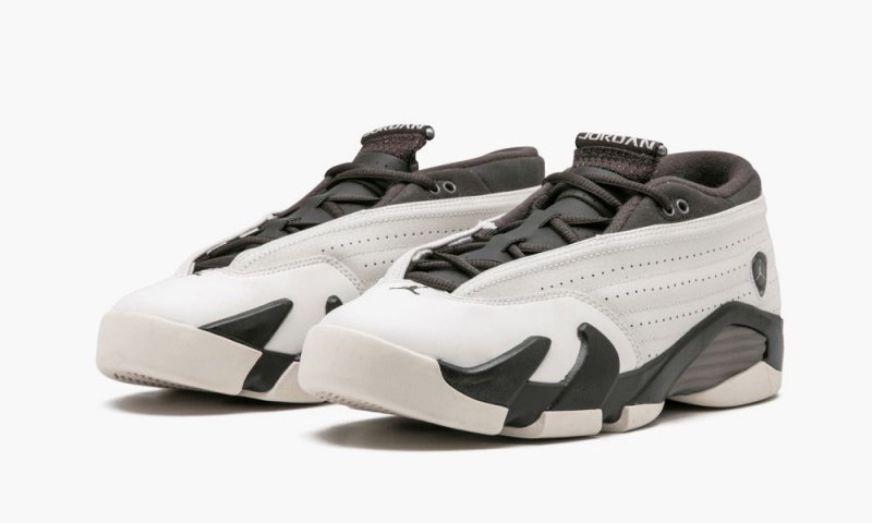 Nike Air Jordan 14 Retro Low PRM GG Schoenen Kinderen Wit Zwart Nederland | 976218-GMZ