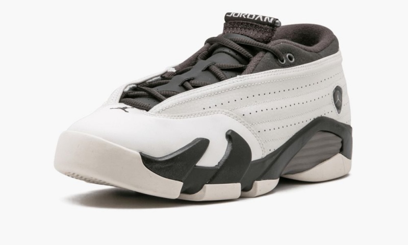 Nike Air Jordan 14 Retro Low PRM GG Schoenen Kinderen Wit Zwart Nederland | 976218-GMZ