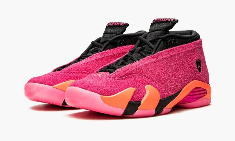 Nike Air Jordan 14 Retro Low 'Shocking Pink' Schoenen Dames Roze Lichtrood Nederland | 736584-ZMQ