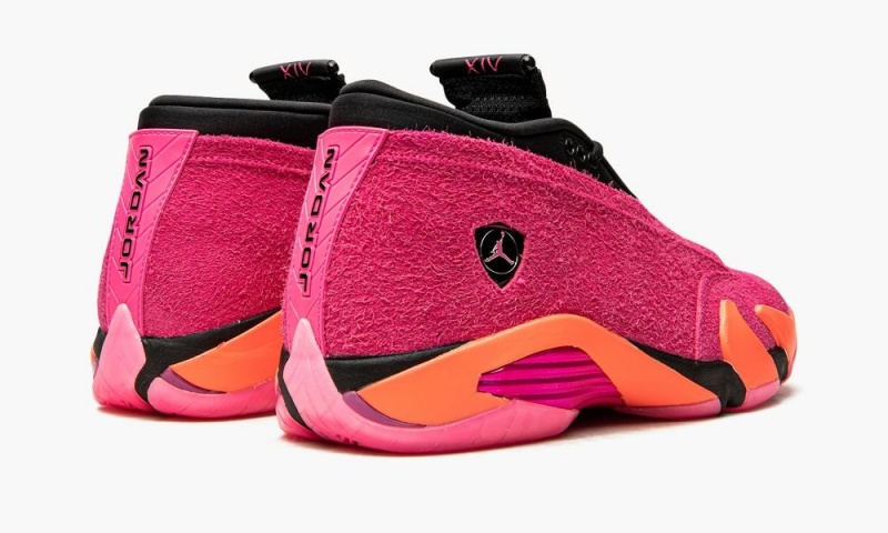 Nike Air Jordan 14 Retro Low 'Shocking Pink' Schoenen Dames Roze Lichtrood Nederland | 736584-ZMQ