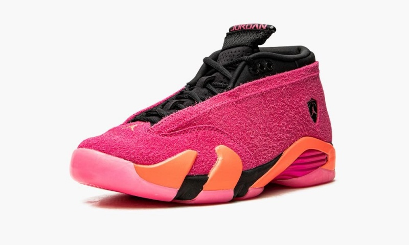 Nike Air Jordan 14 Retro Low 'Shocking Pink' Schoenen Dames Roze Lichtrood Nederland | 736584-ZMQ