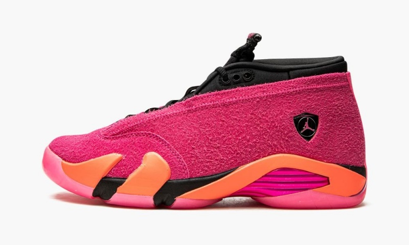 Nike Air Jordan 14 Retro Low \'Shocking Pink\' Schoenen Dames Roze Lichtrood Nederland | 736584-ZMQ