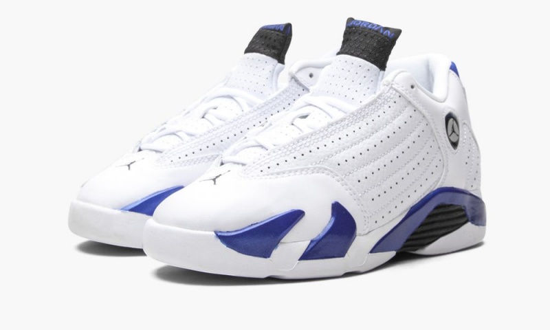Nike Air Jordan 14 Retro PS 'Hyper Royal' Schoenen Kinderen Wit Zwart Koningsblauw Nederland | 640938-GXW