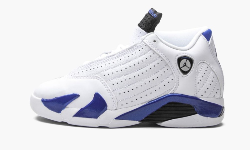 Nike Air Jordan 14 Retro PS \'Hyper Royal\' Schoenen Kinderen Wit Zwart Koningsblauw Nederland | 640938-GXW