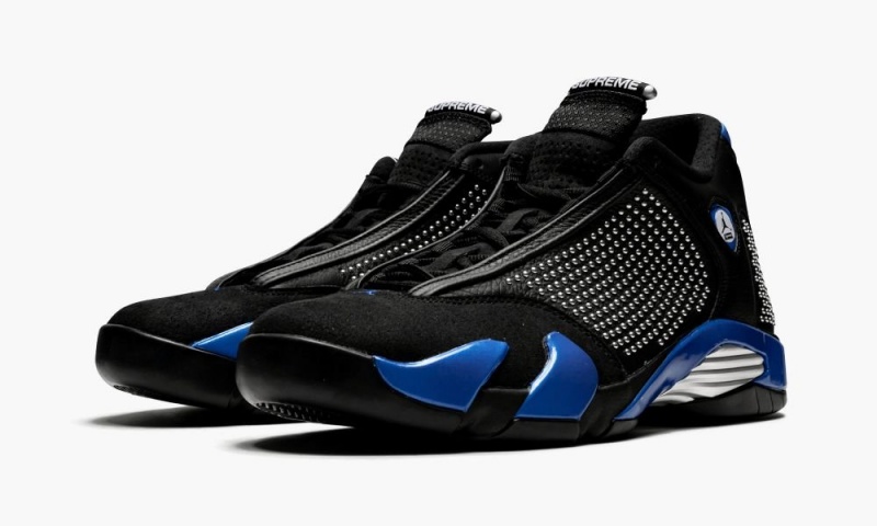 Nike Air Jordan 14 Retro 'Supreme' Schoenen Heren Zwart Koningsblauw Nederland | 810735-NFU
