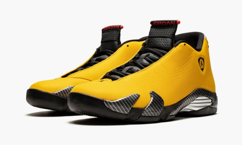 Nike Air Jordan 14 'Yellow Ferrari' Schoenen Heren Goud Zwart Rood Nederland | 638024-QZI