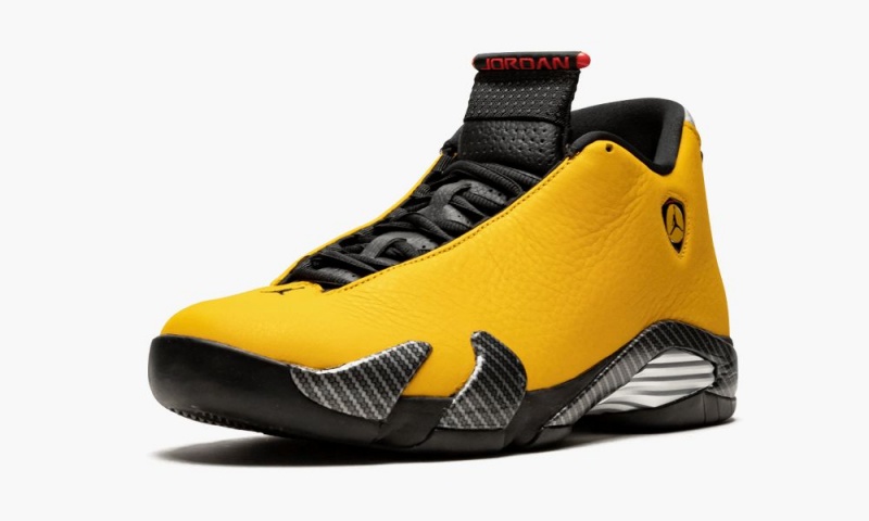 Nike Air Jordan 14 'Yellow Ferrari' Schoenen Heren Goud Zwart Rood Nederland | 638024-QZI