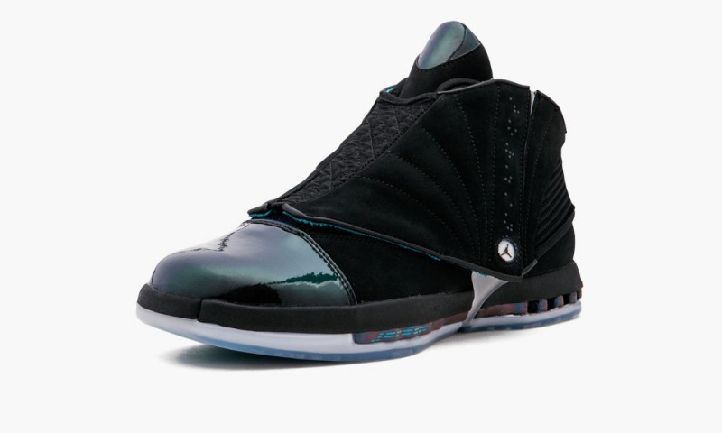 Nike Air Jordan 16 Retro CEO Schoenen Heren Zwart Metal Zilver Nederland | 168075-JVZ