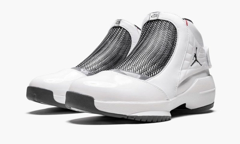 Nike Air Jordan 19 Retro Schoenen Heren Wit Grijs Nederland | 410795-JGC